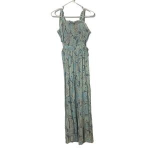 Sincerely Jules Women's Size Small Blue‎ Grey Green Floral Maxi Dress